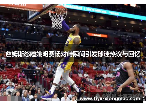詹姆斯怒瞪姚明赛场对峙瞬间引发球迷热议与回忆